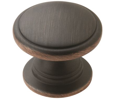 Cabinet Knobs - Ravino Series - 1-1/4&quot; Inch - Oil Rubbed Bronze Finish - Sold Individually