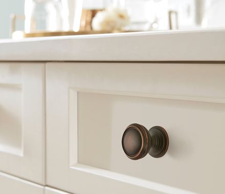 Cabinet Knobs - Revitalize Series - 1-1/4&quot; Inch - Oil Rubbed Bronze Finish - Sold Individually