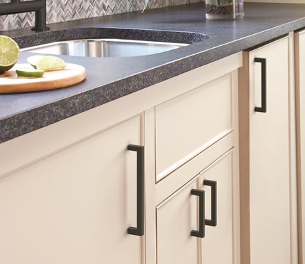 Cabinet Pulls - Monument Series - 5-1/16" Inch Center to Center - Matte Black Finish - Sold Individually