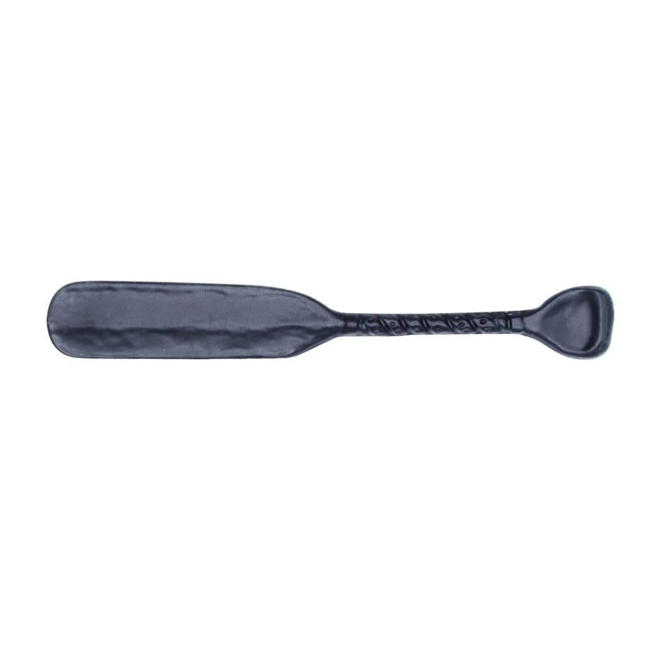 Rustic lodge wrapped handle canoe paddle cabinet pulls in MatteBlack