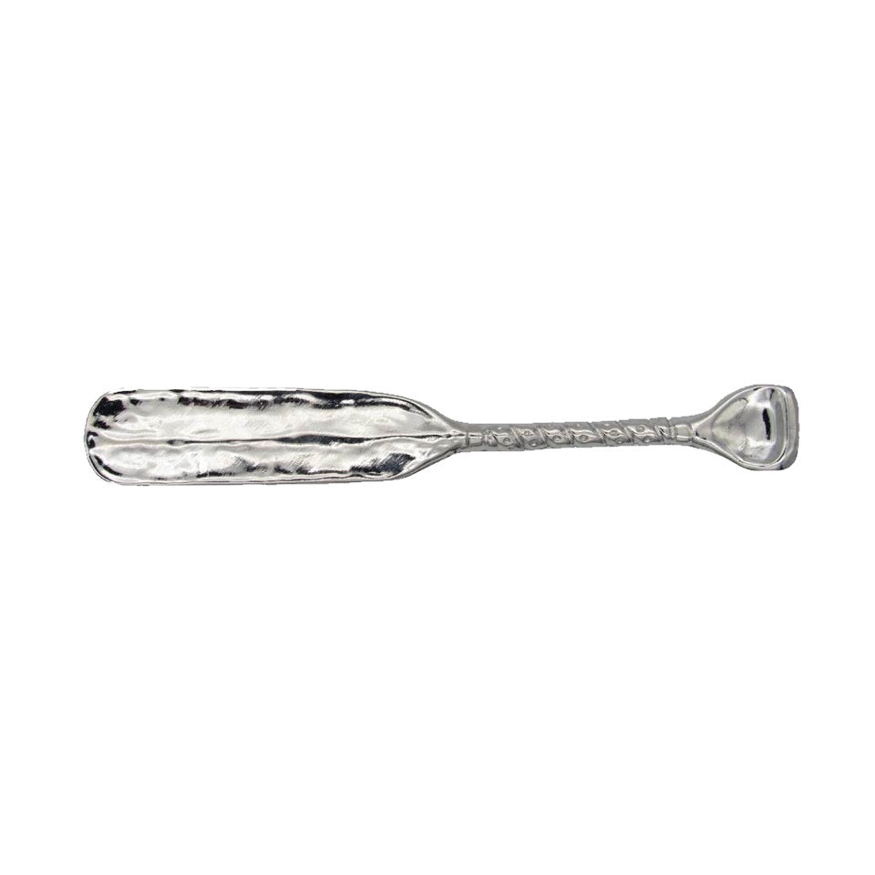 Rustic lodge wrapped handle canoe paddle cabinet pulls in Nickel