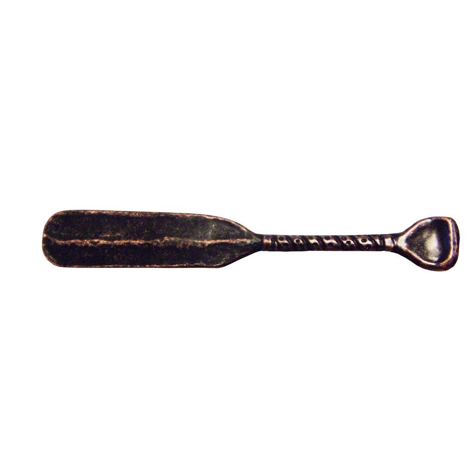 Rustic lodge wrapped handle canoe paddle cabinet pulls in oil-rubbed bronze