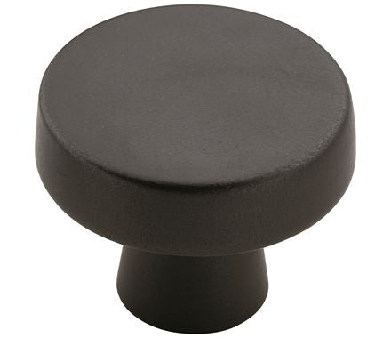 Cabinet Knobs - Blackrock Series - 1-5/16" Inch - Black Bronze Finish - Sold Individually