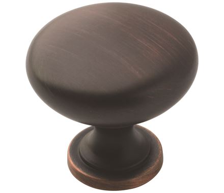 Cabinet Knobs - Edona Series - 1-1/4" Inch - Oil Rubbed Bronze Finish - Sold Individually