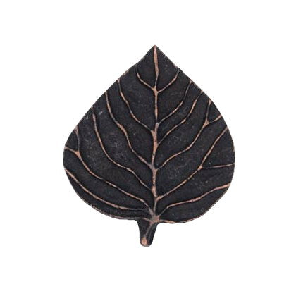 Cabinet Knobs - Rustic Aspen Leaf - Oil Rubbed Bronze