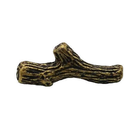 Cabinet Knobs - Rustic Twig - antique_brass