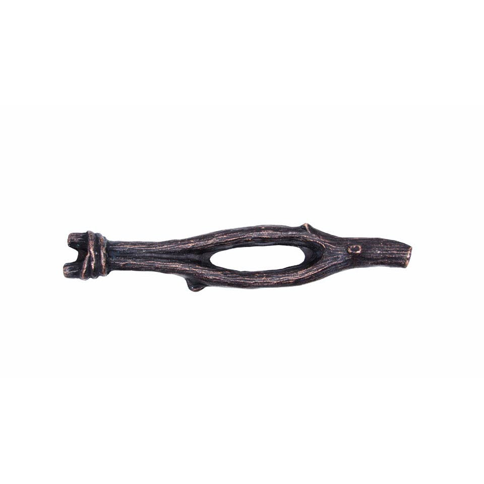 Rustic large twigs cabinet pulls in oil-rubbed bronze