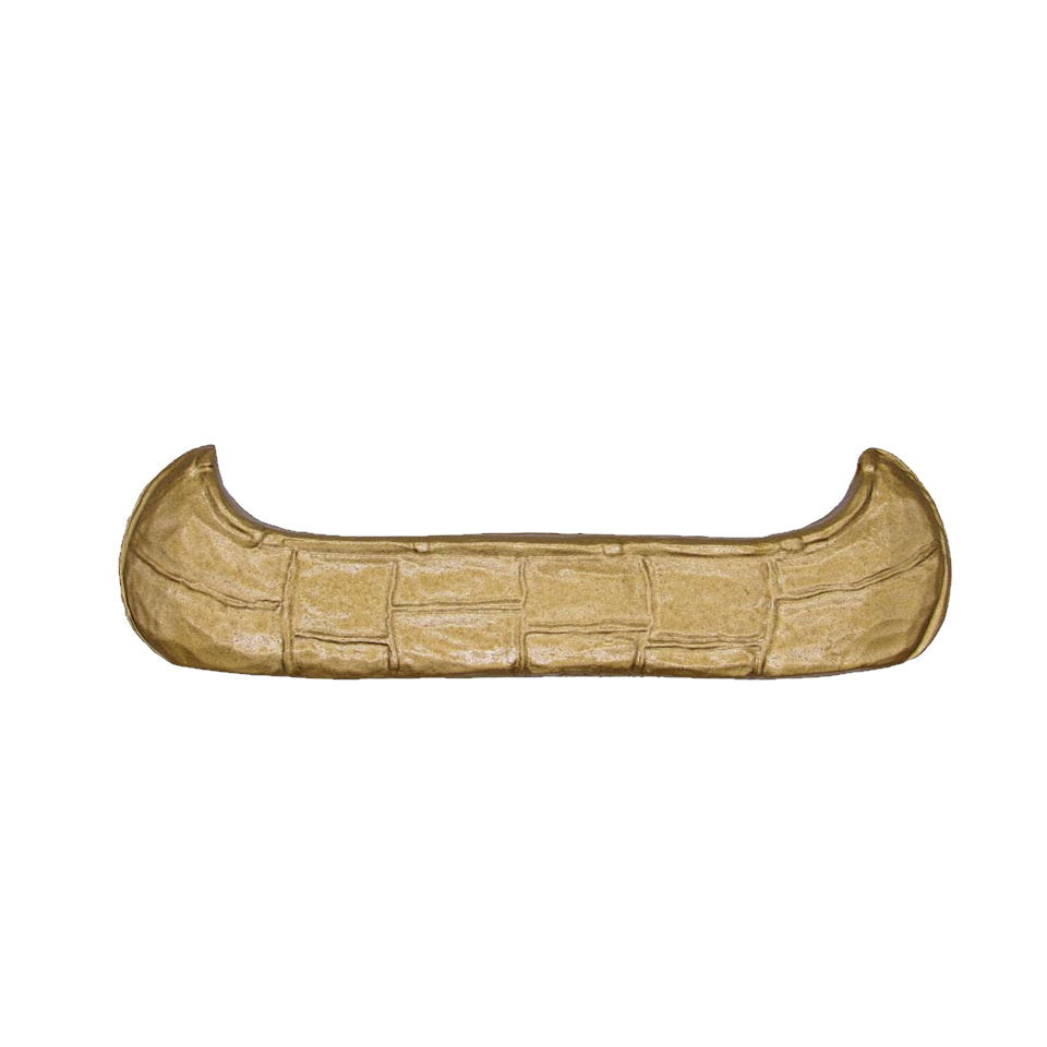 Rustic lodge canoe cabinet pulls in Gold