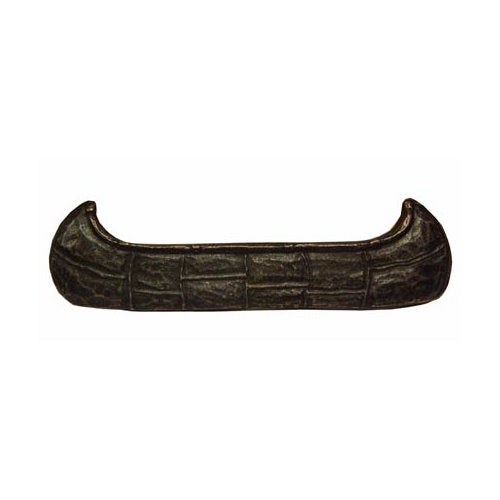 Rustic lodge canoe cabinet pulls in oil-rubbed bronze