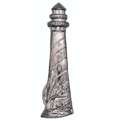 Rustic nautical lighthouse cabinet pulls in nickel