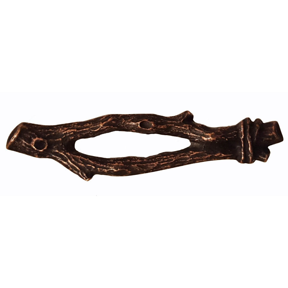 Rustic twigs cabinet pulls in oil-rubbed bronze