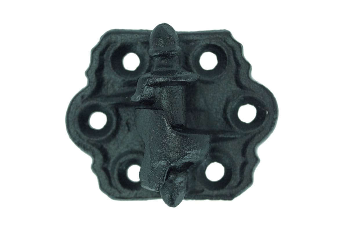 Clark&#39;s Tip Surface Shutter Hinges - 1-1/4&quot; Inch or 3-1/4&quot; Inch Throw - Raw Cast Iron - Sold as Set