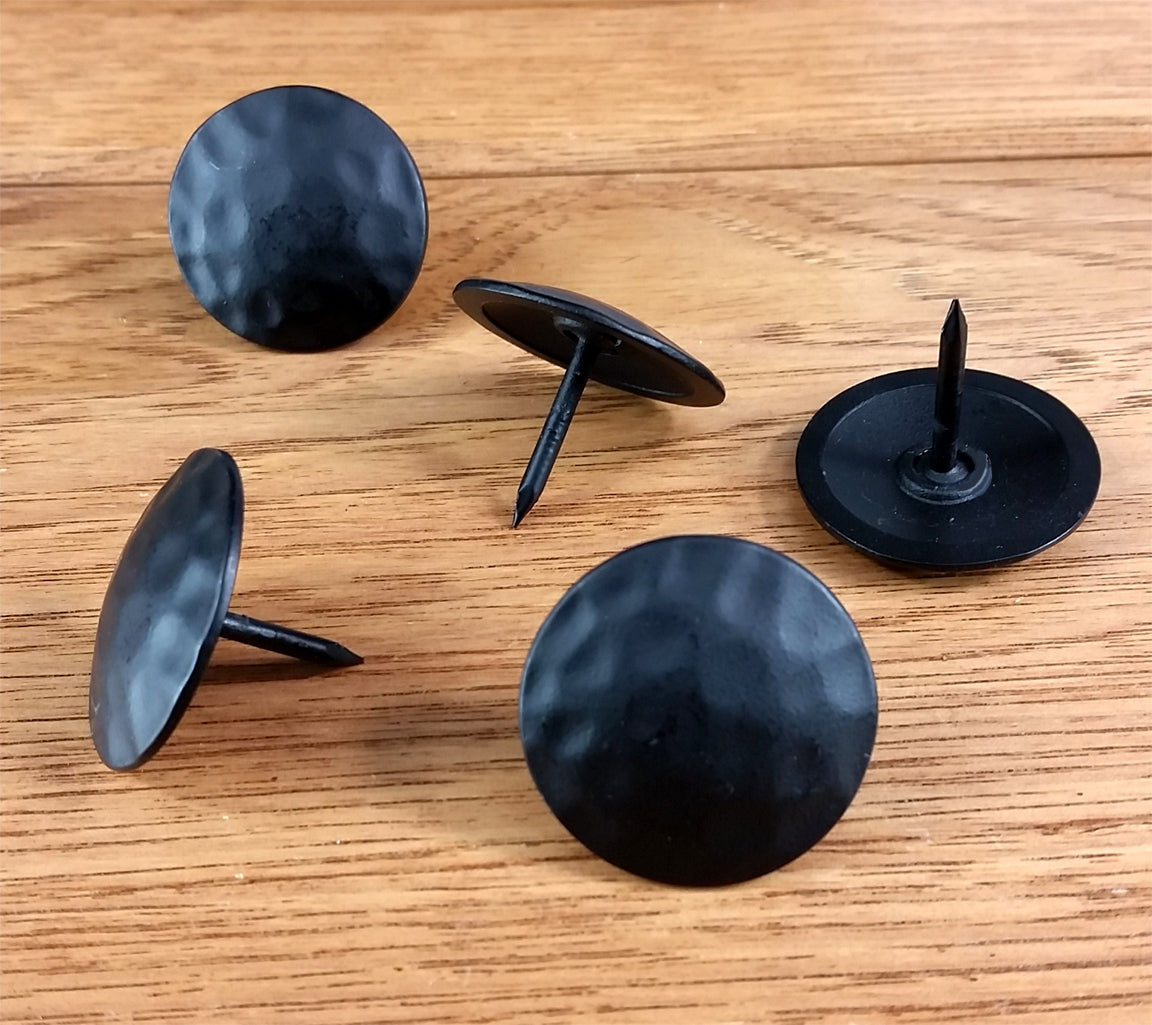 Premium Round Clavos 1 1/4" diameter head Black PC - no - text - Wild West Hardware