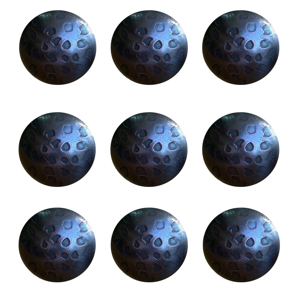 Clavos 1" dia., with aged-pitted look, Oil Rubbed Bronze finish - one inch, 1" clavos- Wild West Hardware