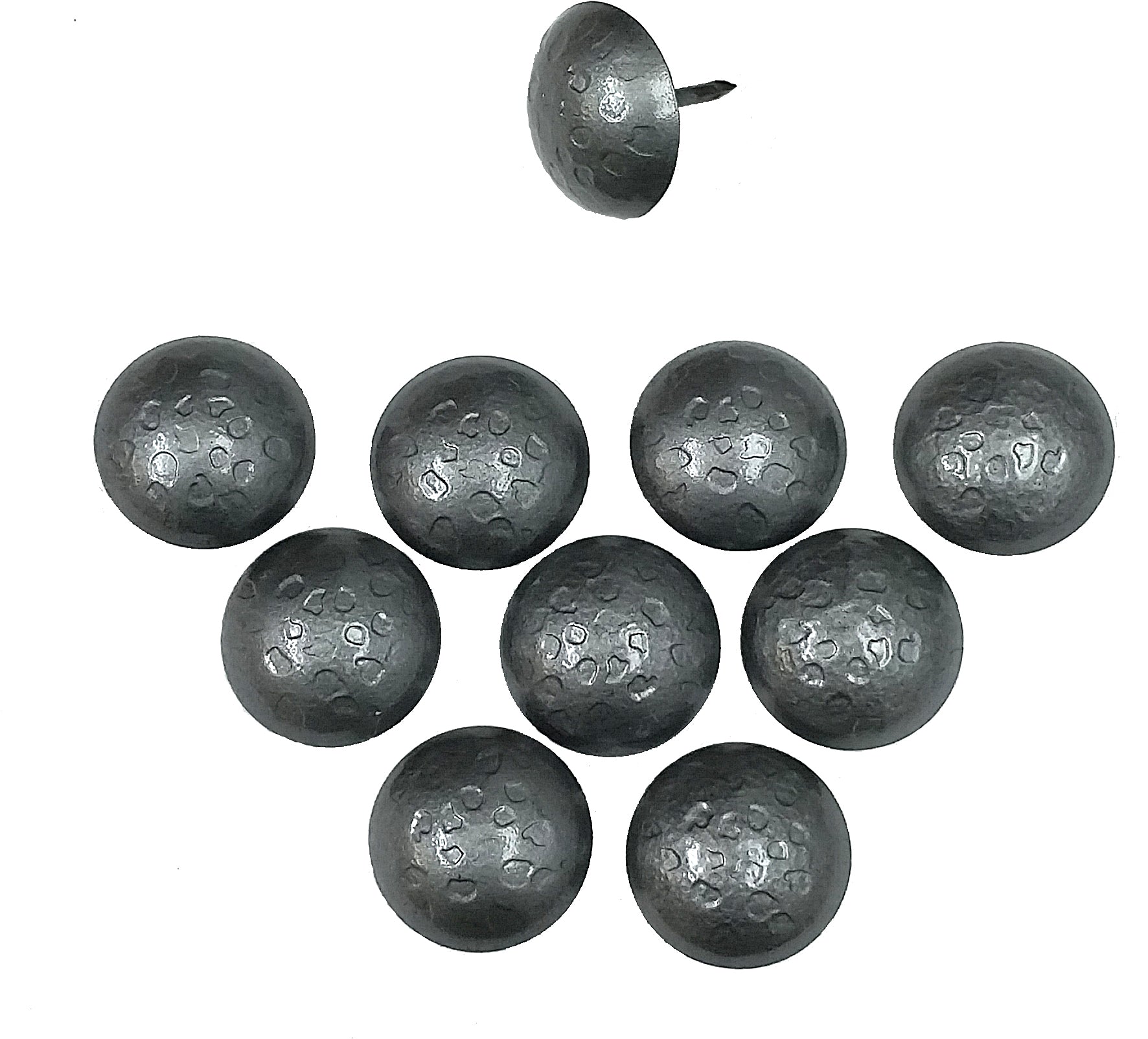 Clavos , Decorative Nails, 1"  with lightly distressed look, Pewter finish (Various pack sizes) - Wild West Hardware