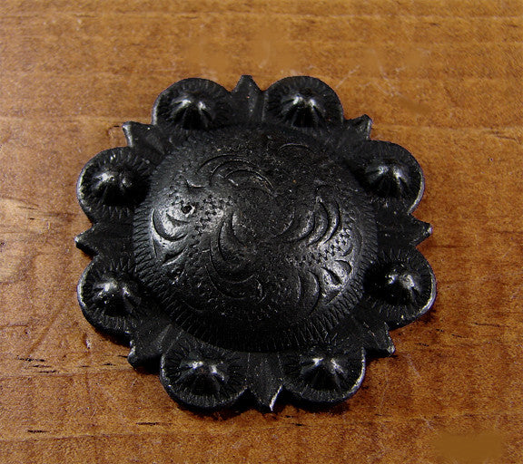 Round STUDDED Style Clavos - Oil Rubbed Bronze finish (near black) - Wild West Hardware