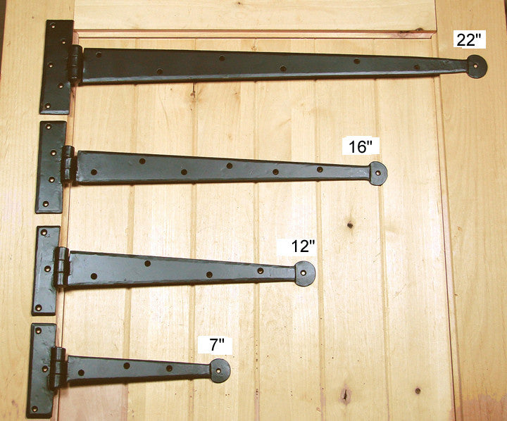 Premium Colonial Style Strap Hinges - Wild West Hardware