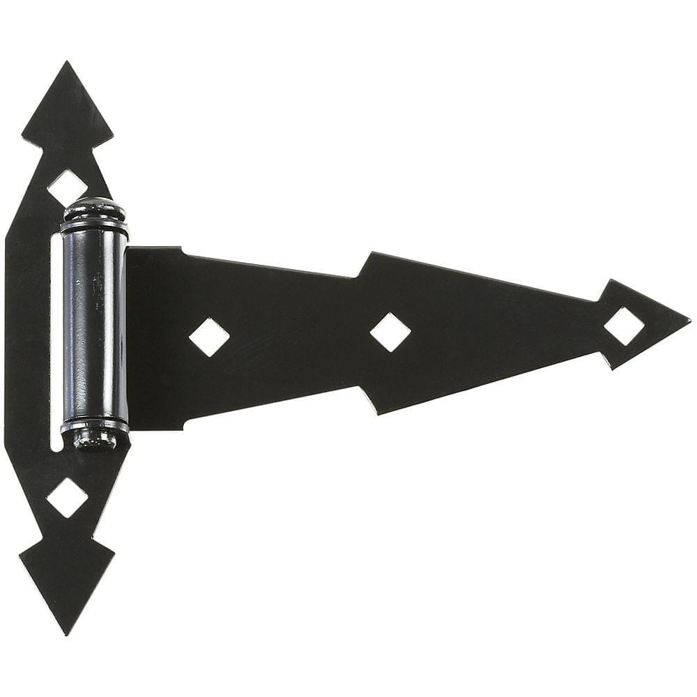 Modern T-hinges - 7 inches - black