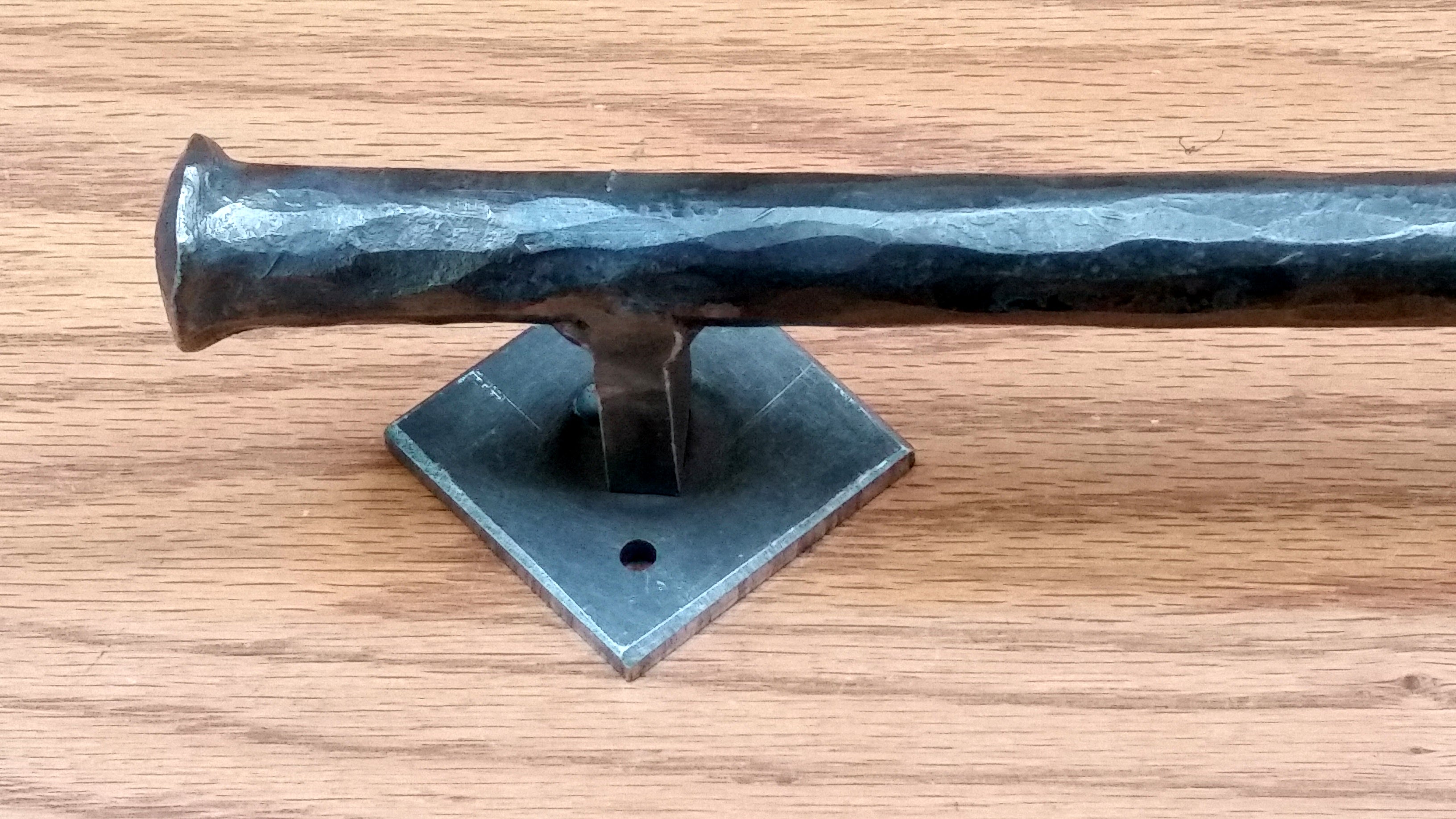 Barn Door Handle - Door Pull - Round Bar Distressed - 3/4" Dia. (NEW ITEM) - Wild West Hardware