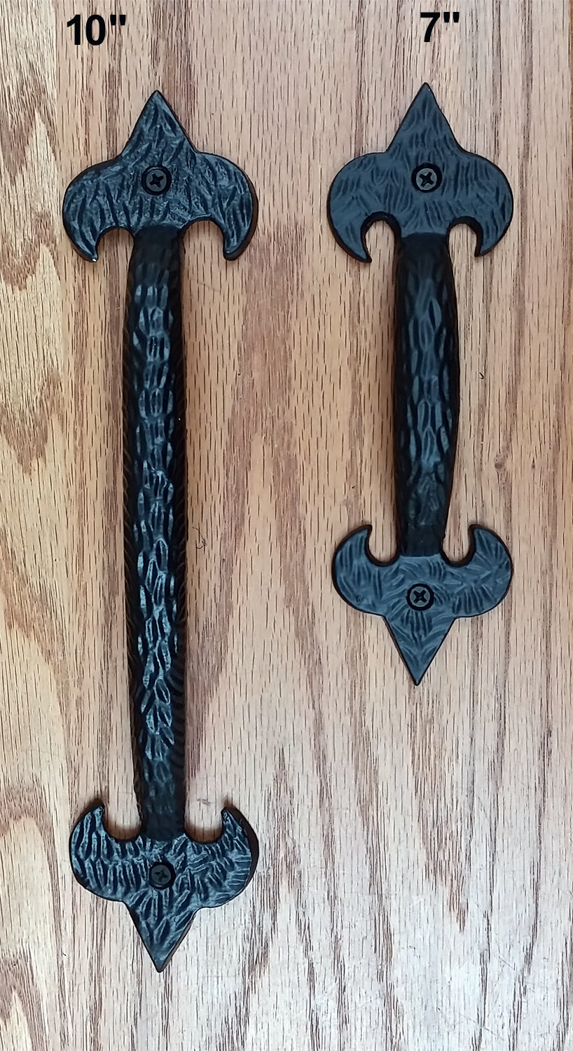 Fleur De Lis Door or Gate Pulls - Wild West Hardware