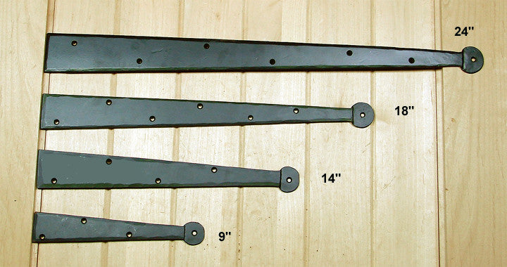 Premium Colonial Dummy Strap Hinge Decorative Strap Hinges - Wild West Hardware