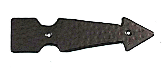 8" Faux Arrow Hinge with Hammered distressed surface - Wild West Hardware