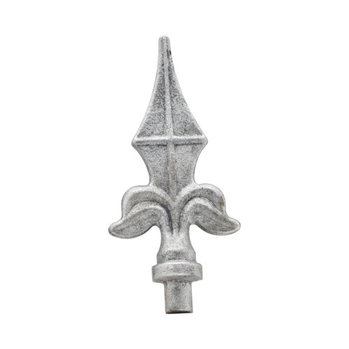 Finials / Fence Top Posts - Hot Stamped Steel - Spear Shape - Solid Round Base - Multiple Sizes and Finishes Available - Sold Individually