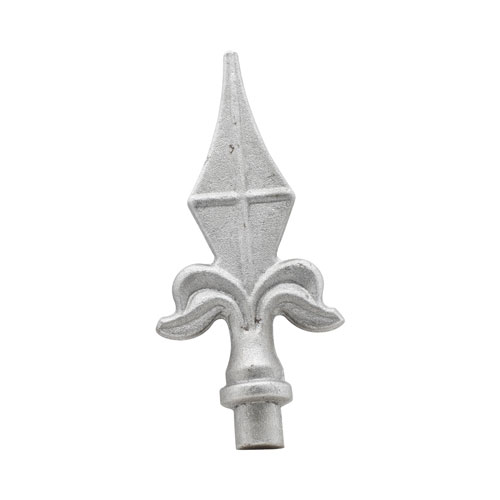 Finials / Fence Top Posts - Hot Stamped Steel - Spear Shape - Solid Round Base - Multiple Sizes and Finishes Available - Sold Individually