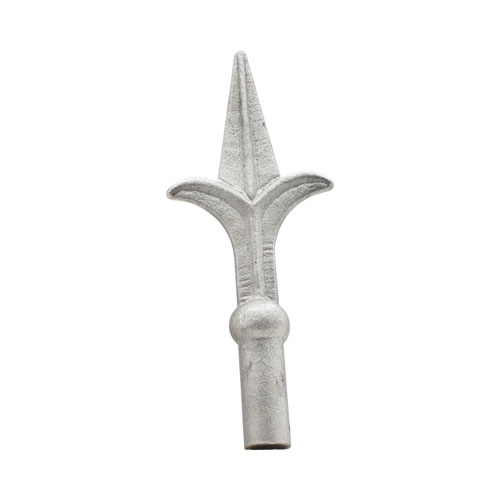 Finials / Fence Top Posts - Hot Stamped Steel - Spear with Point Design - Solid Round Base - Multiple Sizes and Finishes Available - Sold Individually