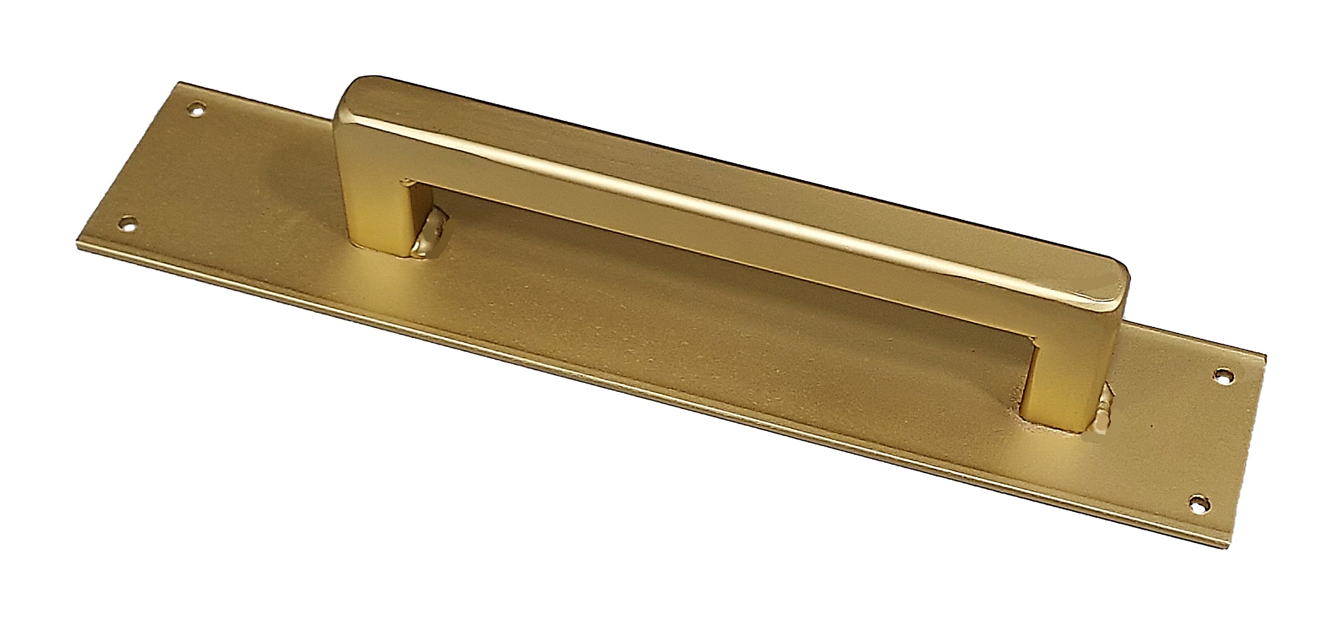 Gold Barn Door Handle - Plain Rectangular  - Wild West Hardware