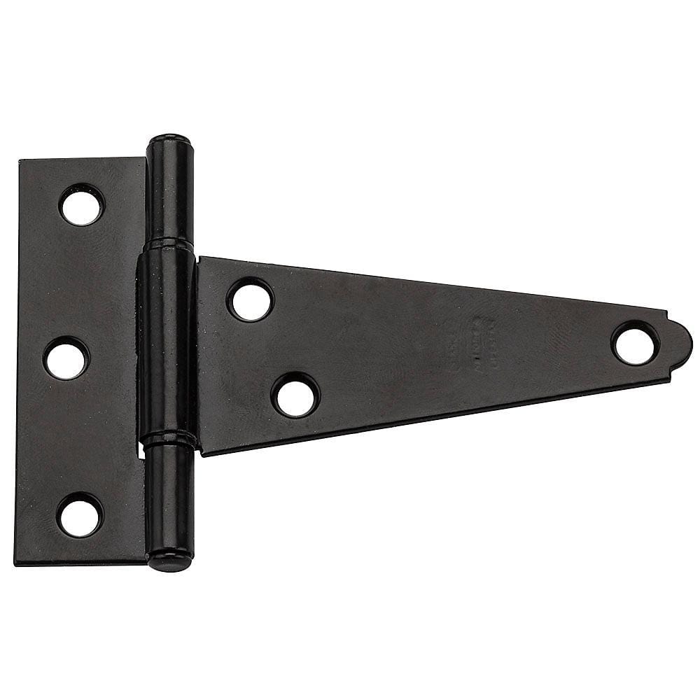 Heavy-duty black T-hinges