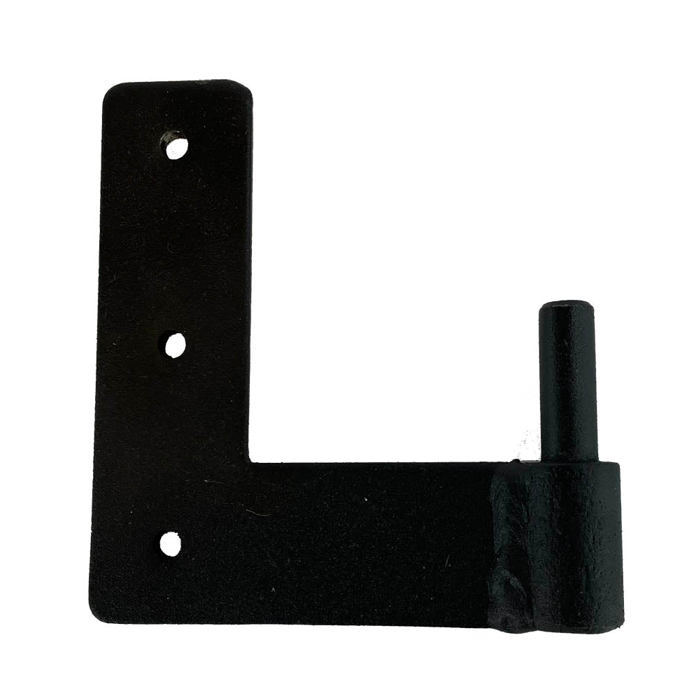 Jamb Pintle for Shutter Hinges - Unhanded - 2&quot; Inch Offset - Black Powder Coat Finish - Sold Individually