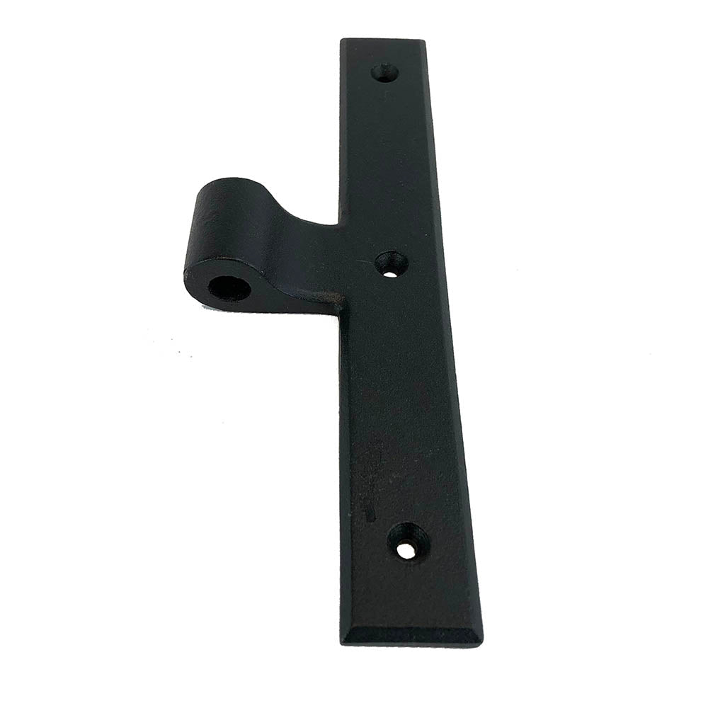 L Style Shutter Hinges - Mid Range Hinge - 3/4&quot; Inch Offset without Pintle - Cast Iron - Black Powder Coat - Sold Individually