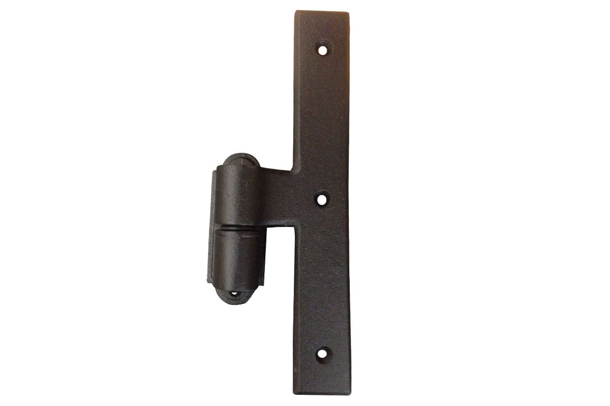 L Style Shutter Hinges - Mid Range Hinge - Minimal Offset - Cast Iron - Black Powder Coat - Sold Individually
