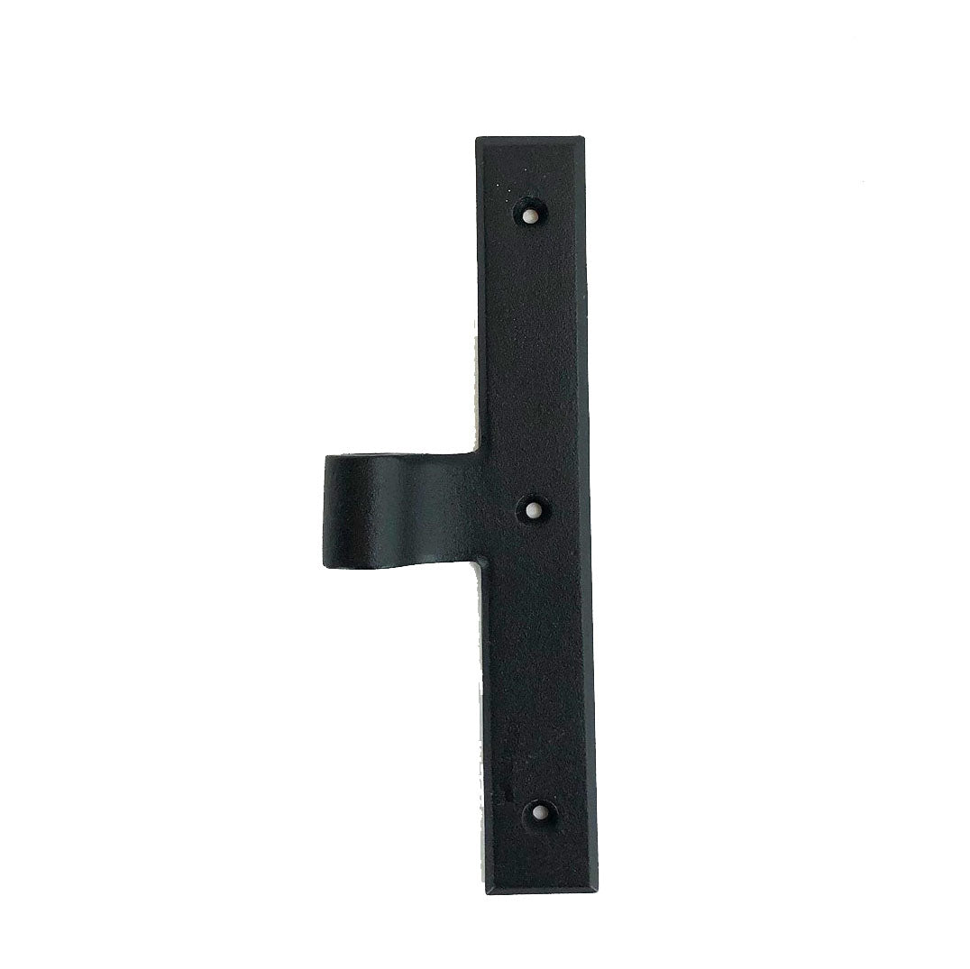 L Style Shutter Hinges - New Construction Mid Range Hinge - 0.375&quot; Inch Offset without Pintle - Cast Iron - Black Powder Coat - Sold Individually
