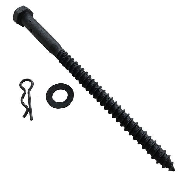 Lag Screw for Shutter Dogs - 6 Inch - WeatherWright Finish