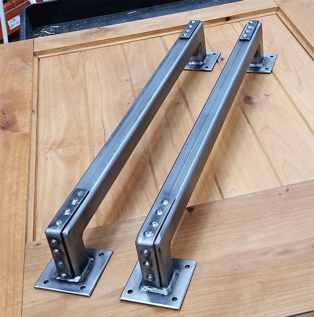 Large Door Pull Barn Door Handle - metal finish - pair - Wild West Hardware