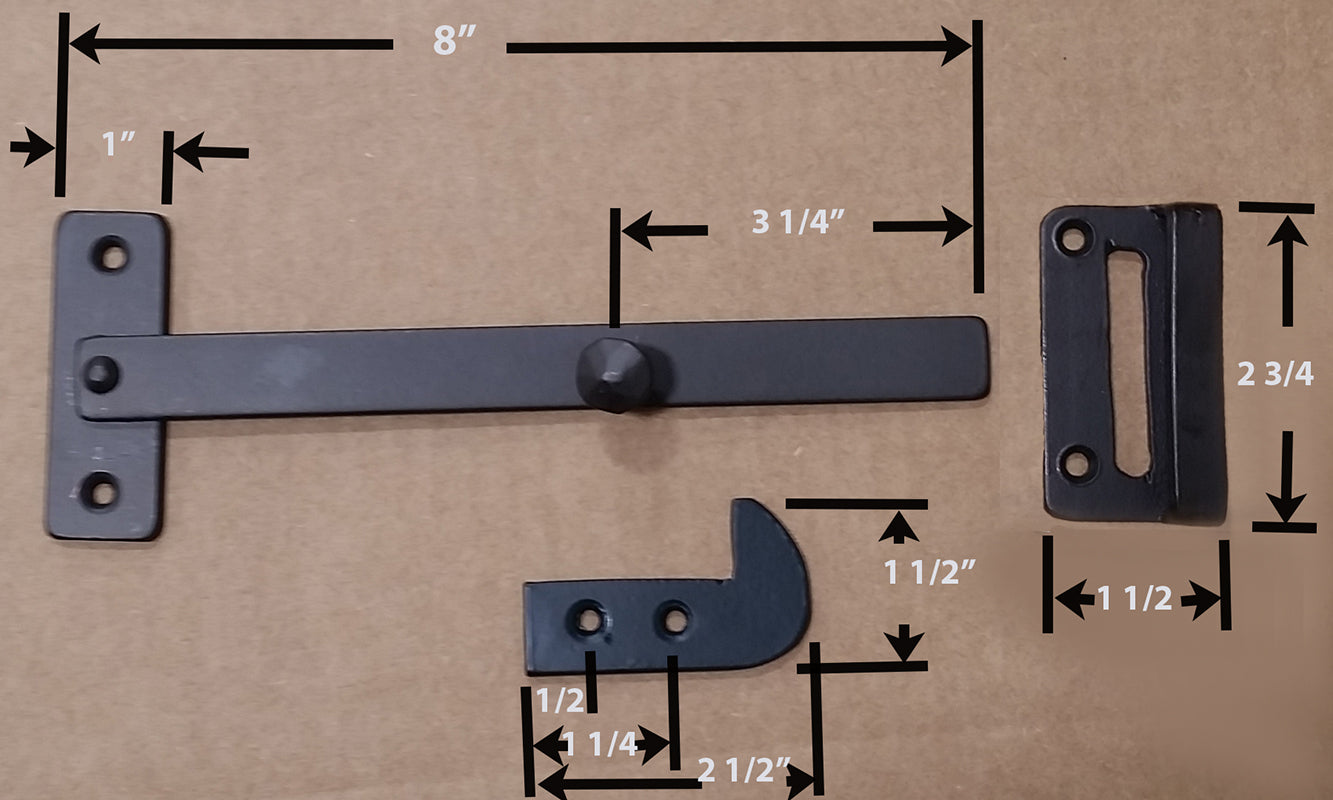 Gate Latch - Ponderosa Gate Thumb Latch, Two Way Gate Latch
