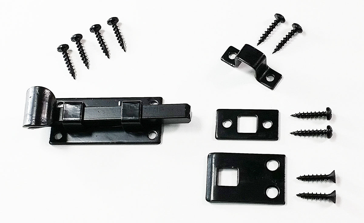 Mini Slide Bolt with Strikes - Wild West Hardware