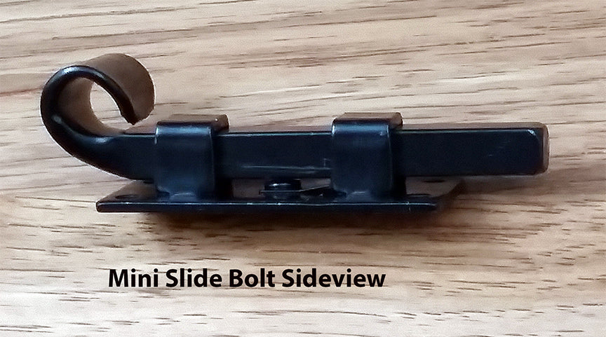 Mini Slide Bolt - Sideview - Wild West Hardware