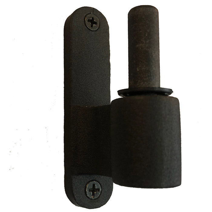 Narrow base pintle for L-style and mini strap hinges