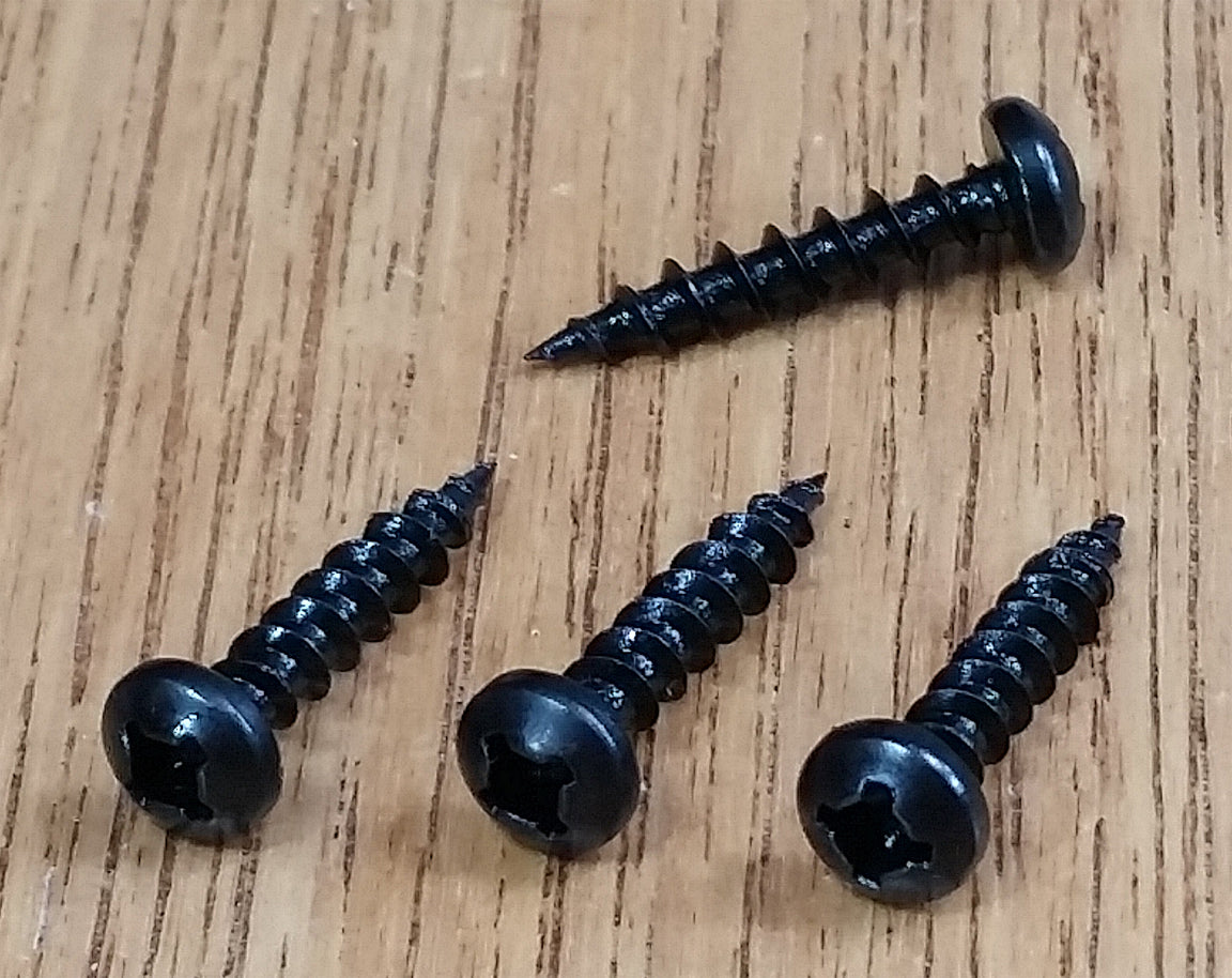 Pan Head Wood Screw, #6 x 3/4" black oxide - Wild West Hardware
