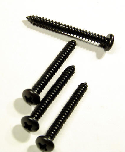 Pan Head # 8 x 1 1/2&quot; Phillips / Self-tapping Self-tapping Screws Black oxide finish - 24 pack - Wild West Hardware