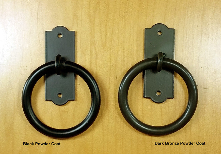 Plain Ring Pull / Knocker (includes clavo strike plate) - Wild West Hardware