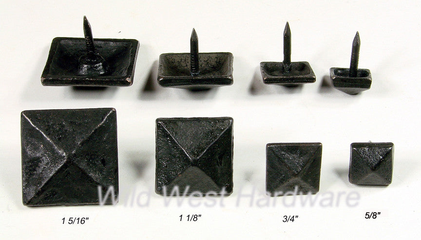 Decorative Nail Pyramid Shape - Oil Rubbed Bronze (near black) - Wild West Hardware