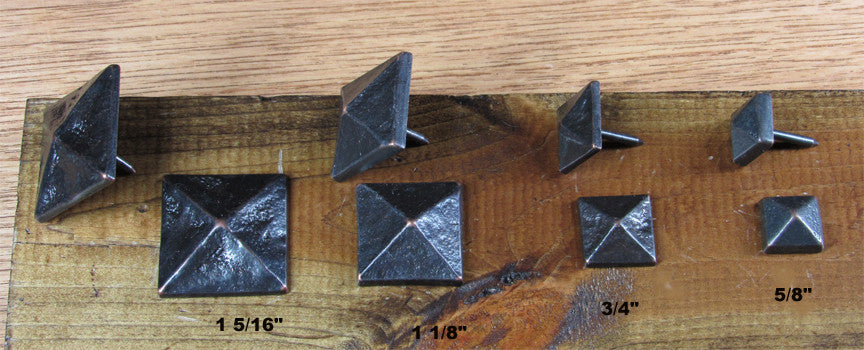 Decorative Nail Pyramid Shape - Oil rubbed bronze (with highlights) - Wild West Hardware