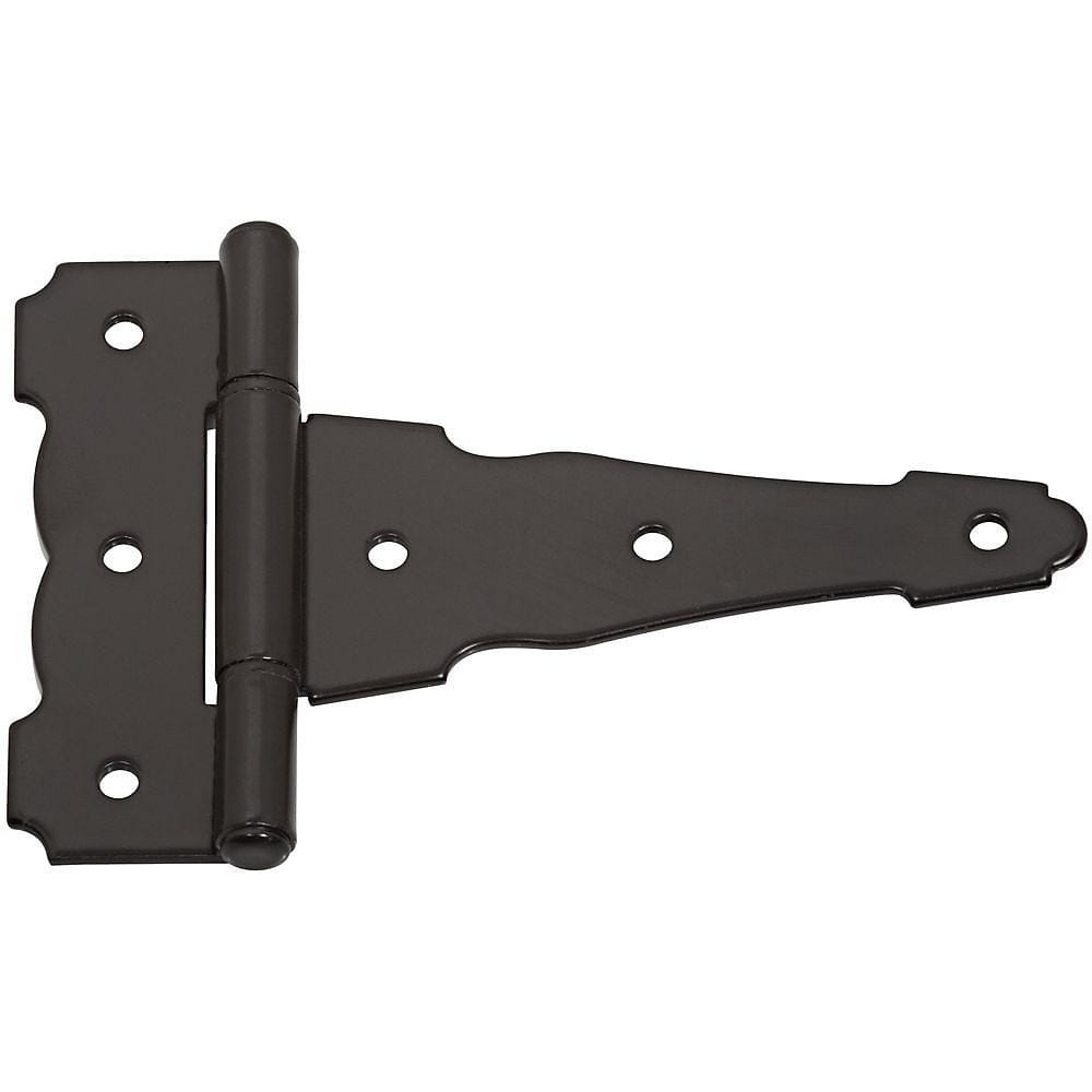 Arched T-hinge - heavy duty - black