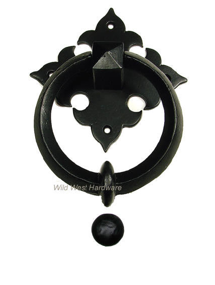 Ring Door Knocker with FDL Backplate - Wild West Hardware