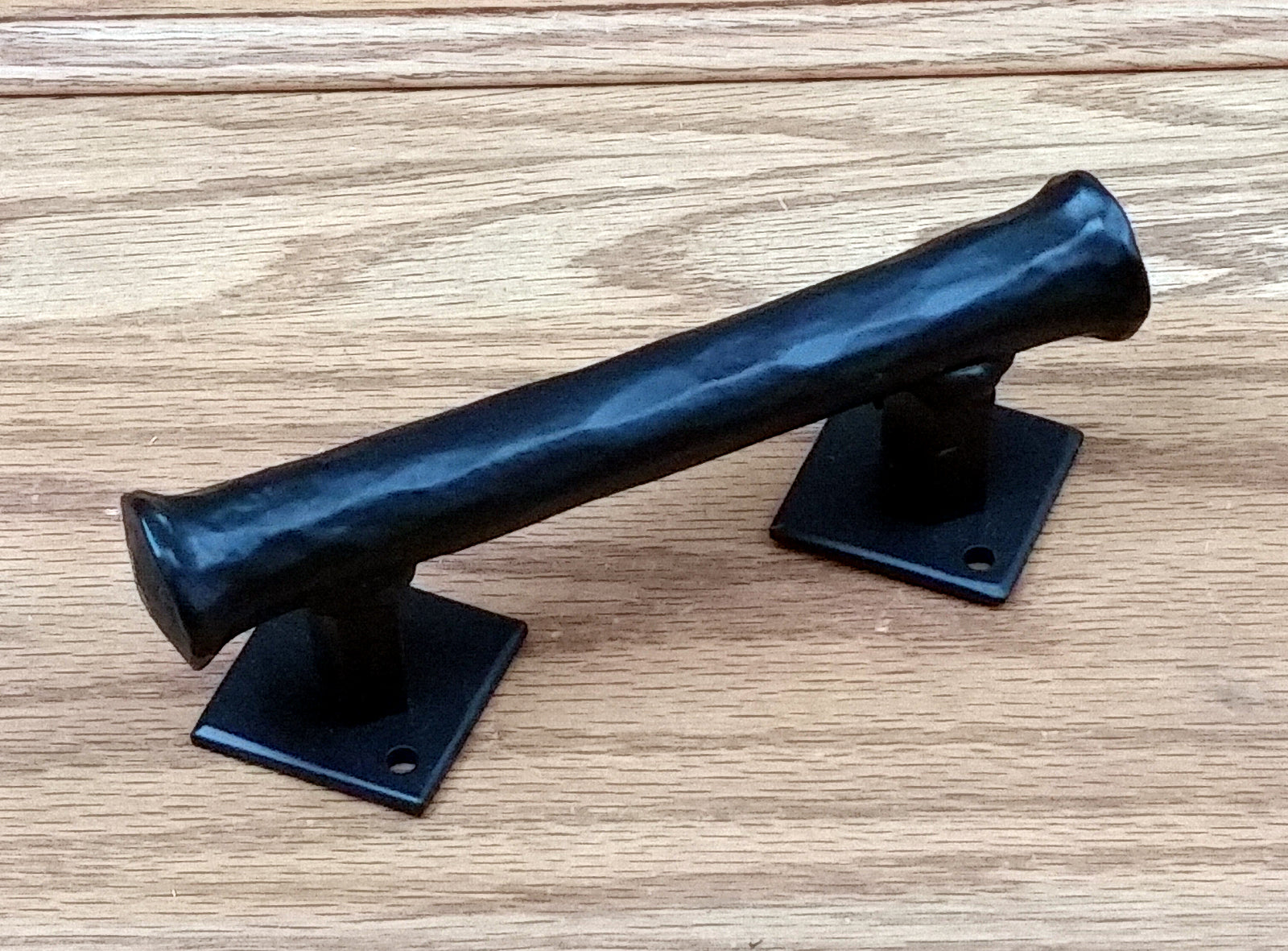 Barn Door Handle - Door Pull - Round Bar Distressed - 6" long x 3/4" Dia. - Wild West Hardware