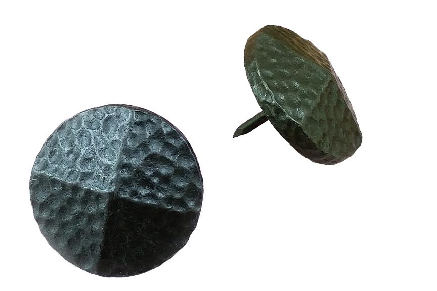 Premium Round / Pyramid  Clavos with pitted distressed look (4 sizes) - Wild West Hardware